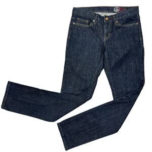 Gap 1969 Y2K Low-Rise Jeans Women's 4R Straight Dark Wash Stretch Denim Grunge